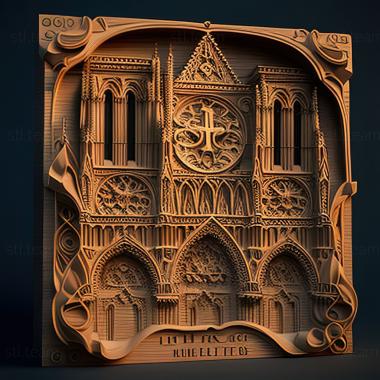 3D model st notre dame (STL)